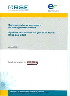 Comment élaborer un rapport de développement durable ? – 2002