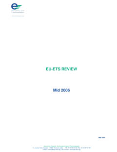 EU-ETS review - Mid 2006 (version anglaise)